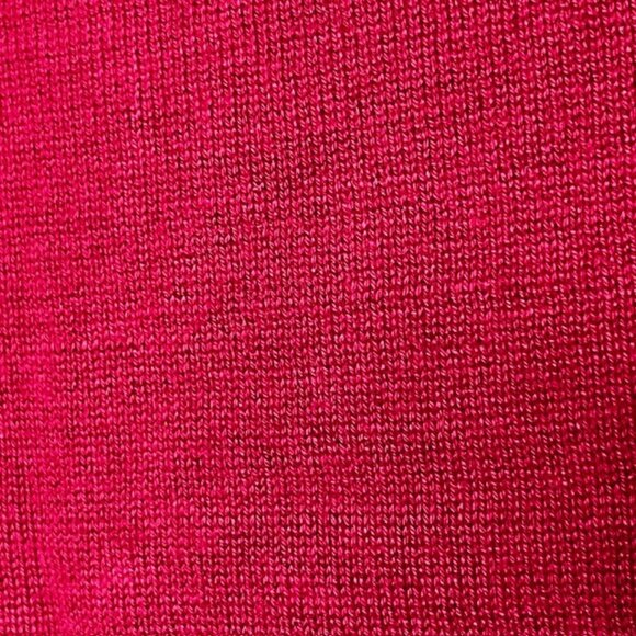 Talbots Silk Blend Notched Neckline Cardigan - Magenta - M - Picture 6 of 9